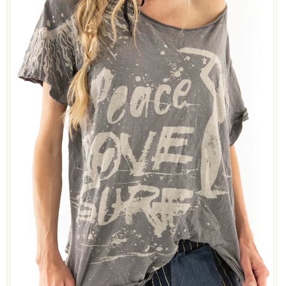 Magnolia Pearl Peace, Love Surf Top - Picture 1 of 5